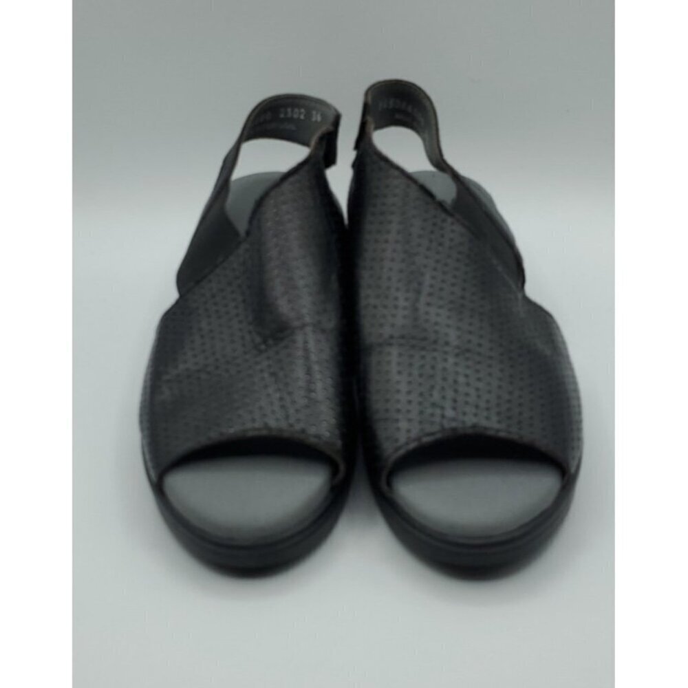 Fly London Women's Black Corners Sandal Peep Toe Size 36 US 5.5 - 6 - Picture 4 of 14